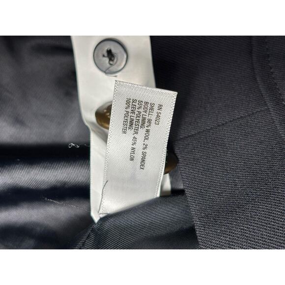 Gap Blazer Womens 2 Gray Wool Blend Two Button Lined Office Career Jacket - Picture 4 of 7